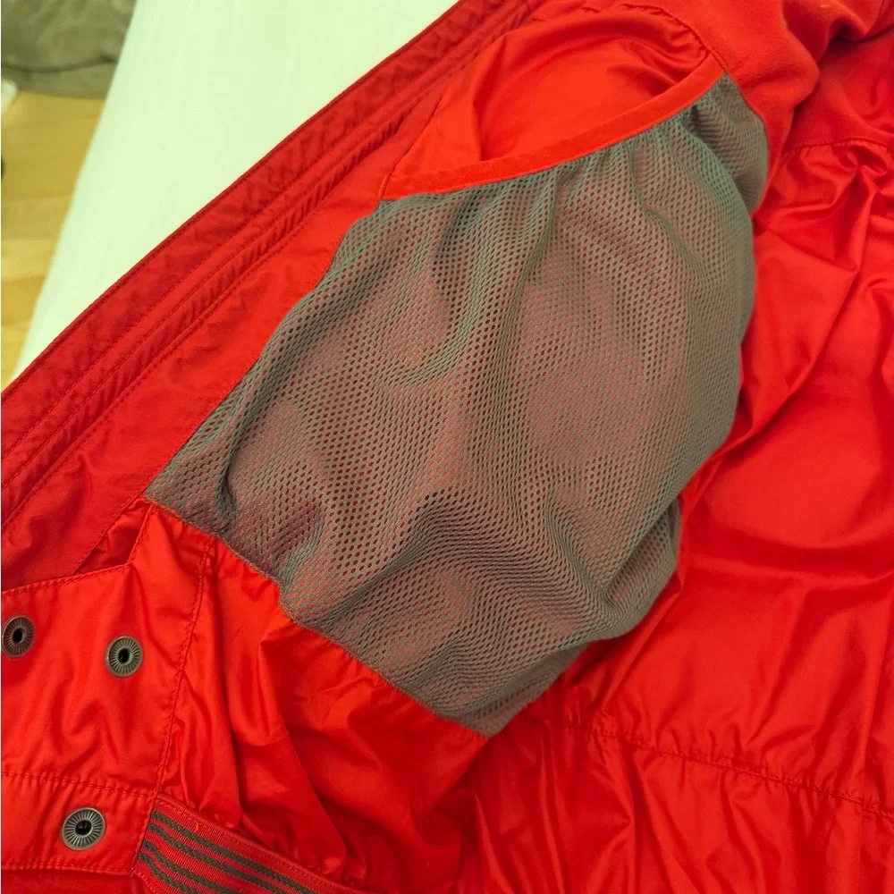Marmot Red and Dark Gray Puffer Jacket - Picture 6 of 8